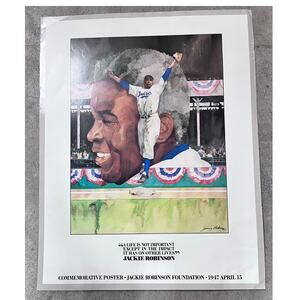 JACKIE ROBINSON FOUNDATION COMMEMORATIVE POSTER 28" x 22"